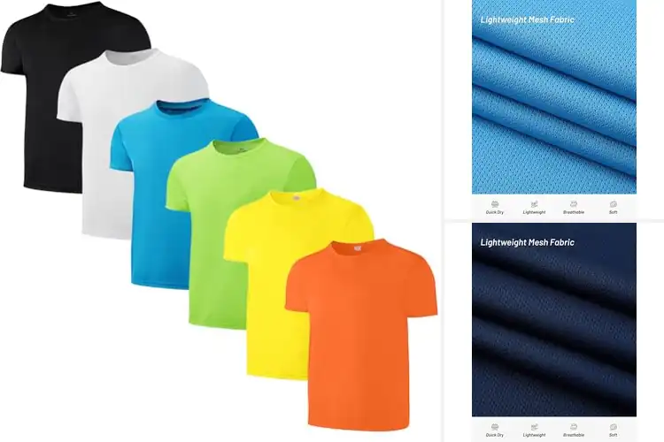 Detailed view of Best Boys’ Mesh Athletic T-Shirts: Stay Cool, Dry & Active