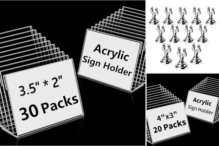 Detailed view of Best Buffet Food Sign Holders
