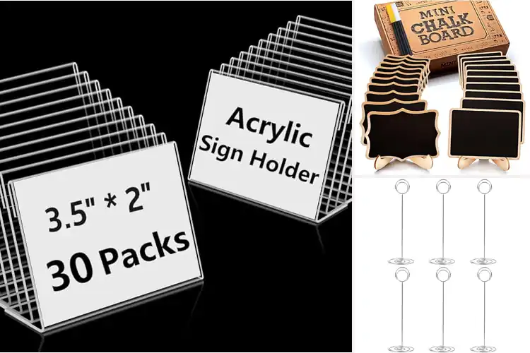 Detailed view of Best Buffet Label Holders: Top Picks for Stylish Displays
