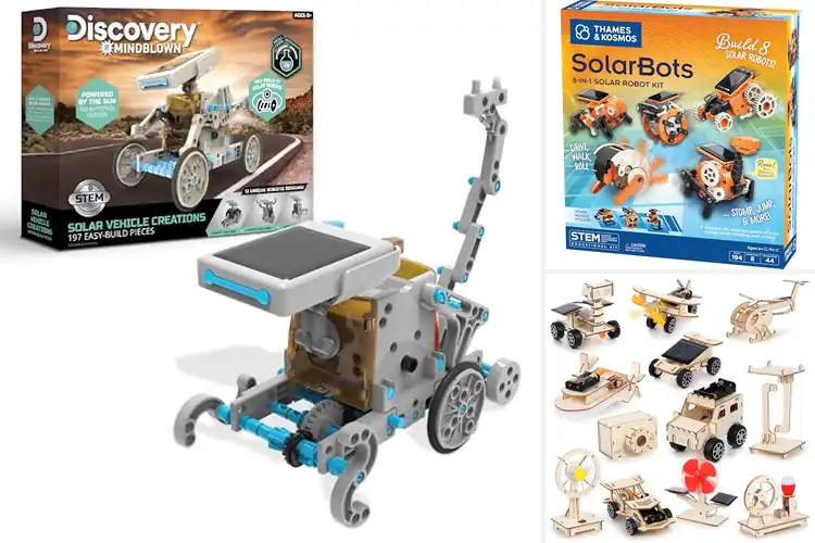 Detailed view of Best DIY Solar Robot Building Kit
