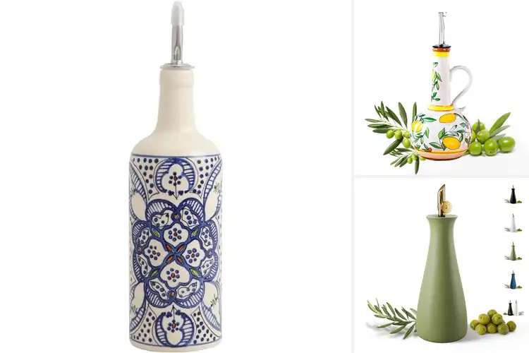 Detailed view of Best Durable Ceramic Pourer Bottles