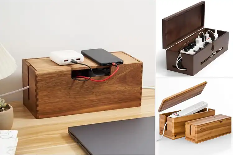 Detailed view of Best Eco Home Cable Box: Declutter with Style & Safety