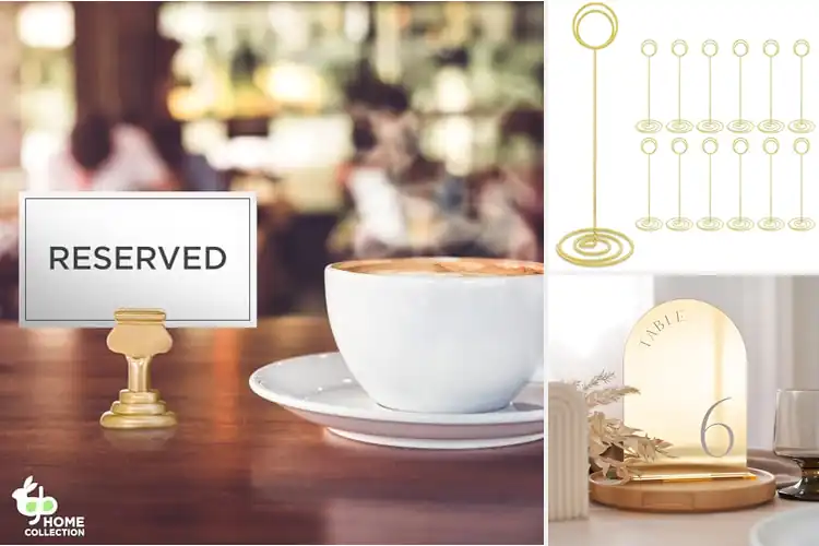 Detailed view of Best Elegant Table Number Stands for Stunning Event Decor
