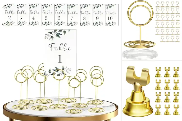 Detailed view of Best Engagement Table Card Holders
