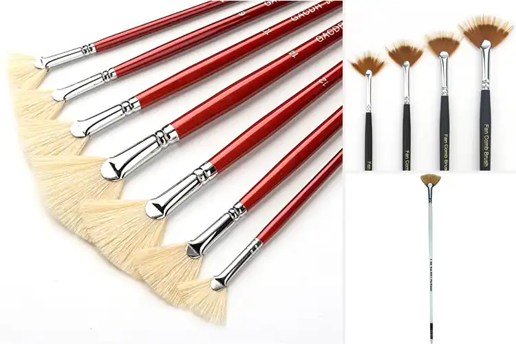 Detailed view of Best Fan Blender Brushes: Quick, Clean Blending Made Easy