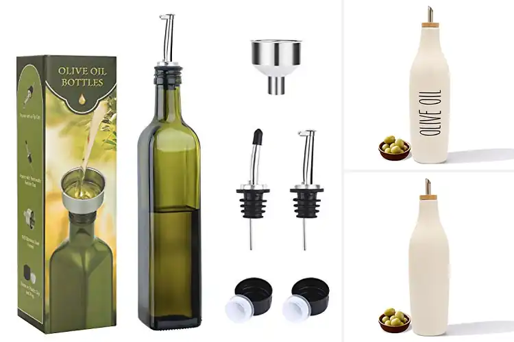 Detailed view of Best Farmhouse Oil Bottles for a Stylish, Organized Kitchen