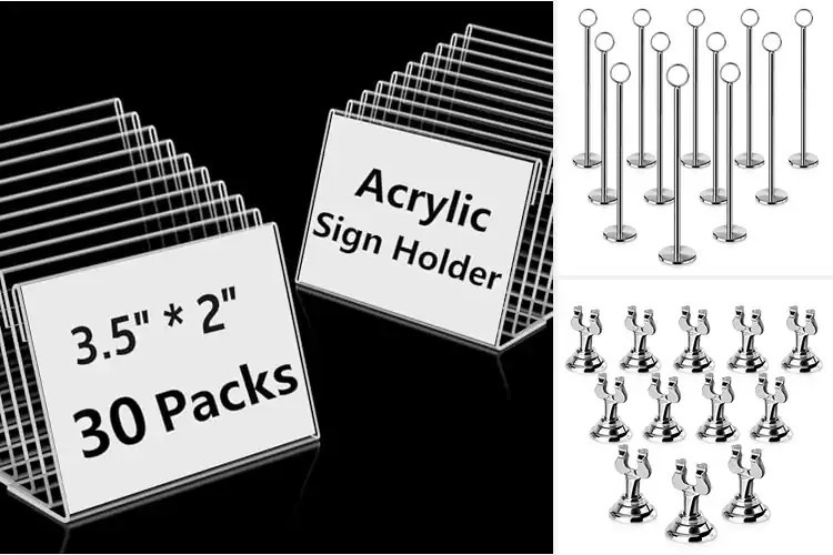 Detailed view of Best Food Signs Holders