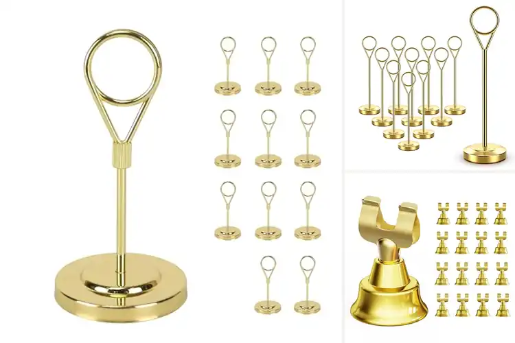 Detailed view of Best Gold Place Card Stands