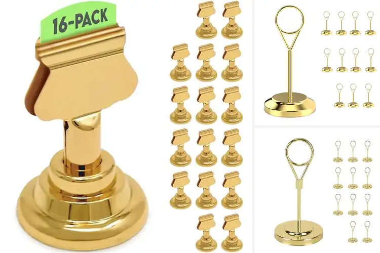 Detailed view of Best Gold Table Card Holders