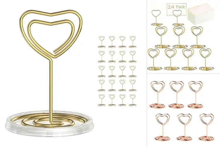 Detailed view of Best Heart Shaped Table Card Holders