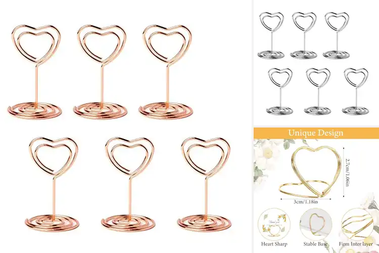 Detailed view of Best Heart Shaped Table Holders: Elegant & Chic Event Decor