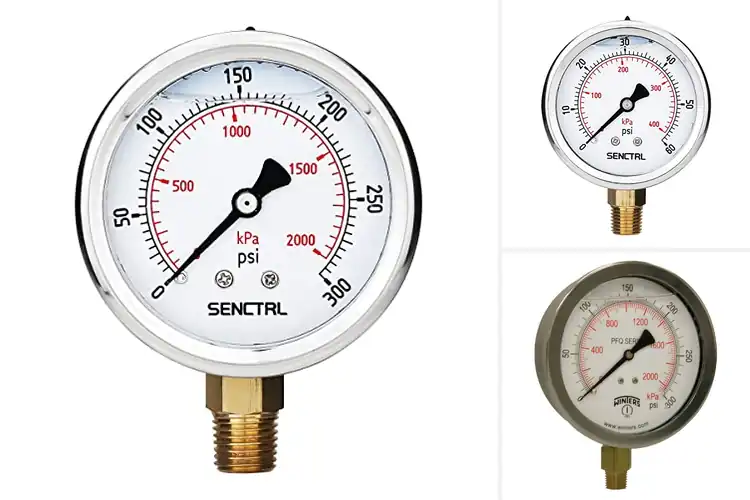 Detailed view of Best Liquid Filled Pressure Gauges