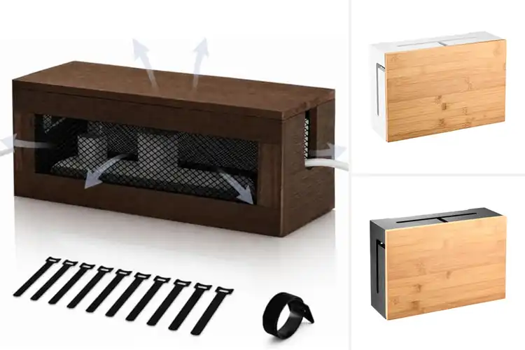 Detailed view of Best Magnetic Lid Cable Boxes: Tidy Cords Instantly