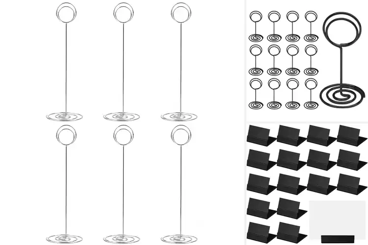 Detailed view of Best Metal Place Card Holders For Parties