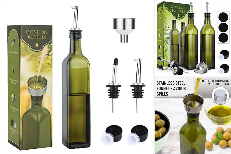 Detailed view of Best Opaque Olive Oil Bottles
