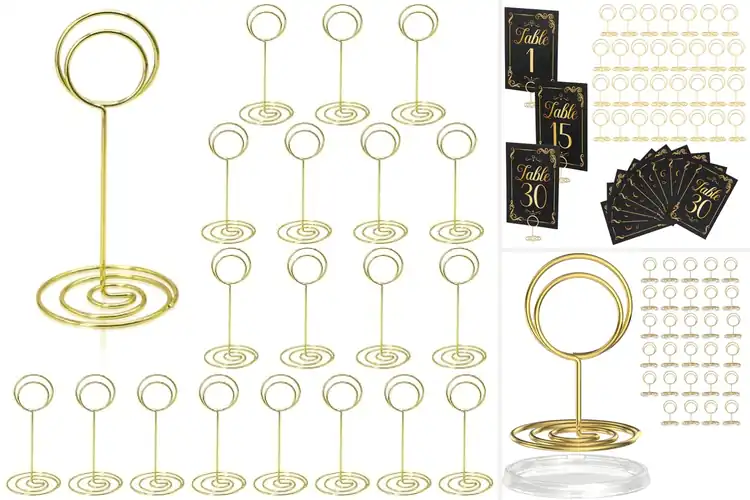 Detailed view of Best Party Table Number Holders