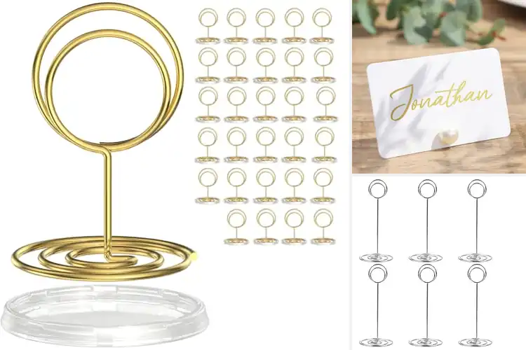 Detailed view of Best Place Card Holders for Secure & Stylish Event Displays