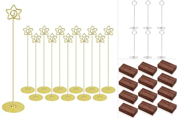 Detailed view of Best Place Card Stands For Events