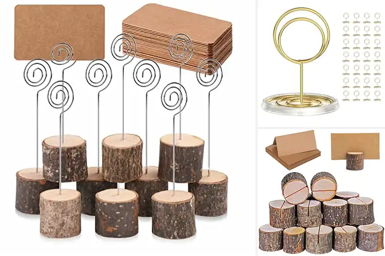 Detailed view of Best Place Card Stands For Parties