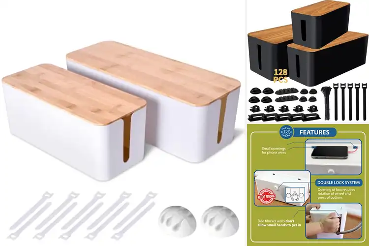 Detailed view of Best Power Strip Boxes: Tidy Up with Style & Safety