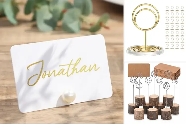 Detailed view of Best Reusable Place Card Holders