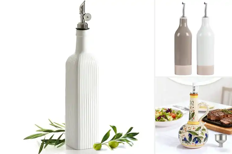 Detailed view of Best Spotted Ceramic Oil Bottle