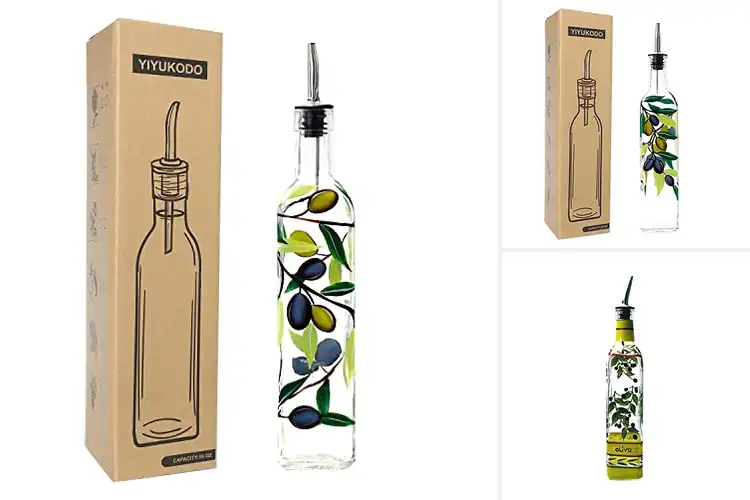 Detailed view of Best Spotted Design Olive Oil Bottles