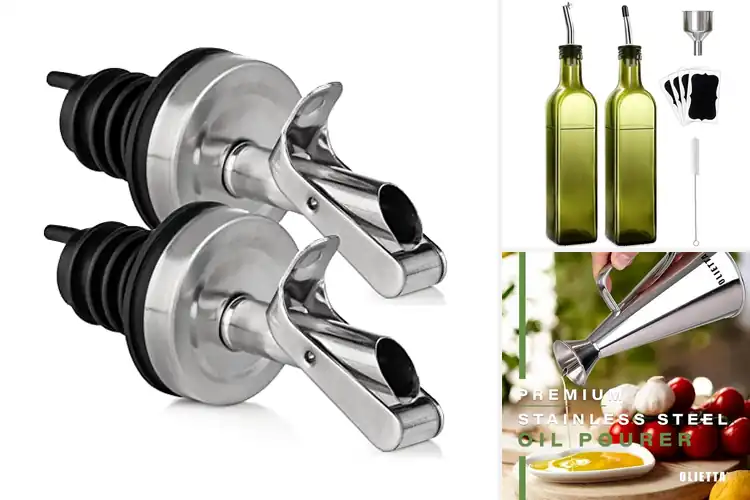 Detailed view of Best Stainless Steel Pourers Oil Dispensers