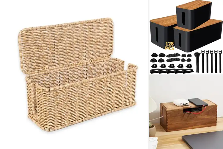 Detailed view of Best Stylish Cable Organizer Box