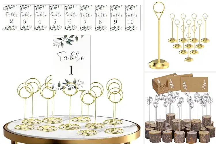 Detailed view of Best Table Card Holders For Wedding Centerpieces