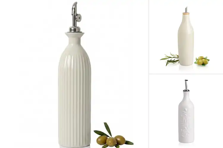 Detailed view of Best UV Protected Ceramic Oil Bottle