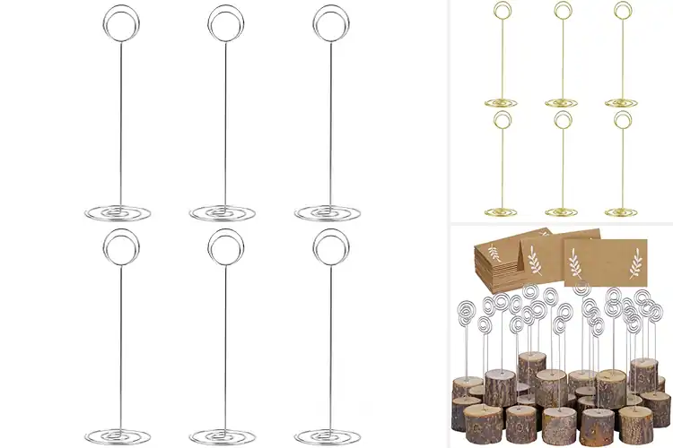 Detailed view of Best Wire Table Photo Holders