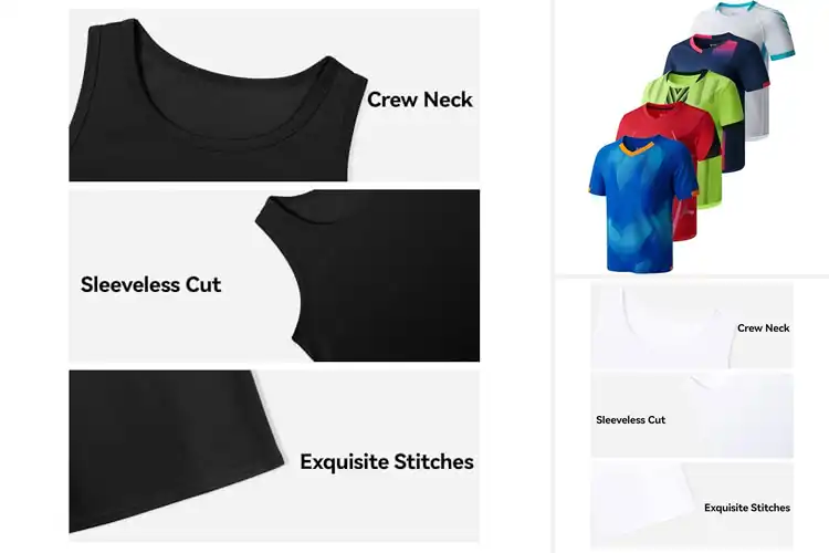 Detailed view of Best Youth Active Basketball Tops: Stay Cool, Play Harder